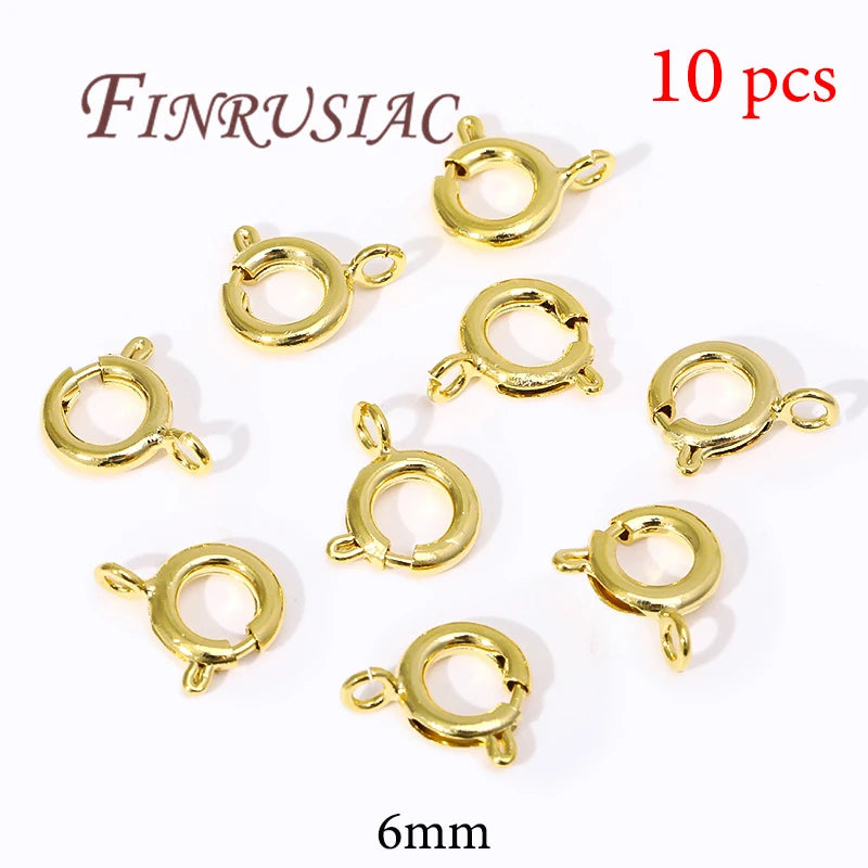 18K Gold Plated Lobster Clasps For Bracelets,Spring Clasps For Jewelry,DIY Jewelry Making Supplies,Connectors Clasp Accessories Aurexia off