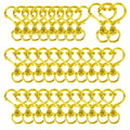 5/10/15/25/40/60Pcs Heart-Shaped Swivel Snap Hooks Metal Spring Snap Keychains Heart Clips Trigger for Lanyard Jewelry Charms Aurexia off