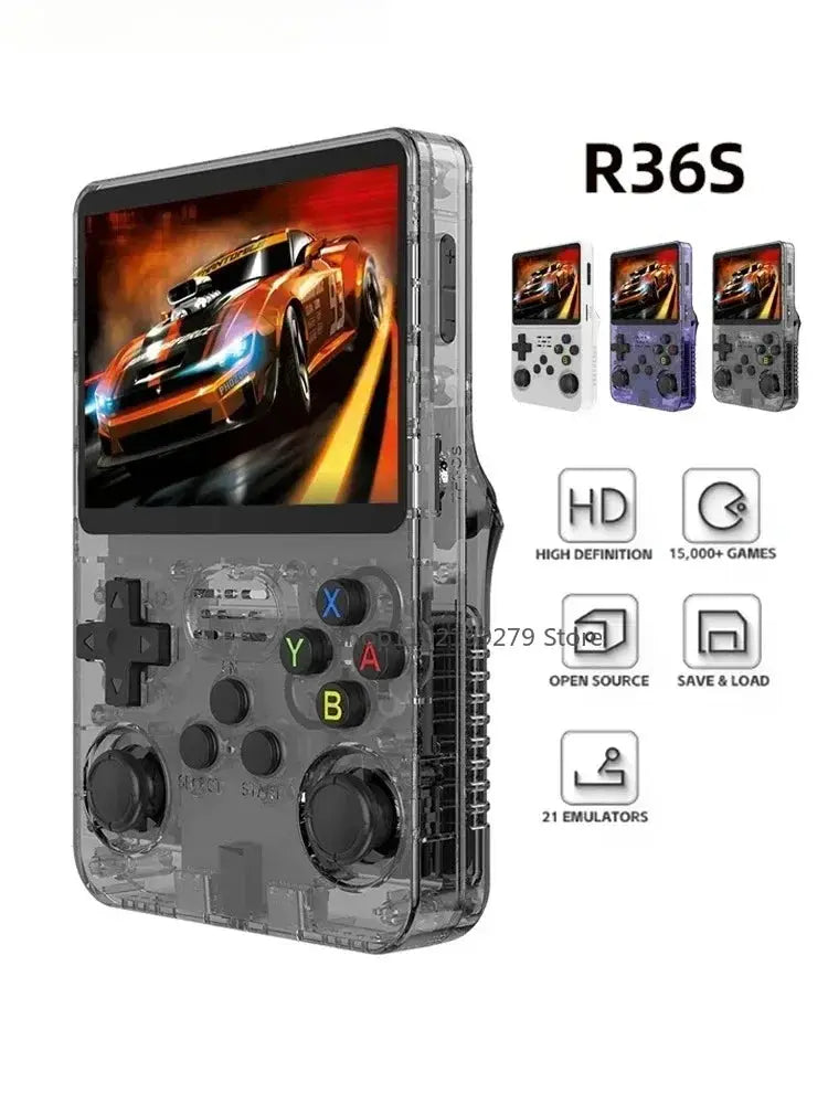 128G R36S Retro Handheld Video Game Console Linux System 3.5 Inch IPS Screen R35s Pro Portable Pocket Video Player 64GB Games Aurexia off