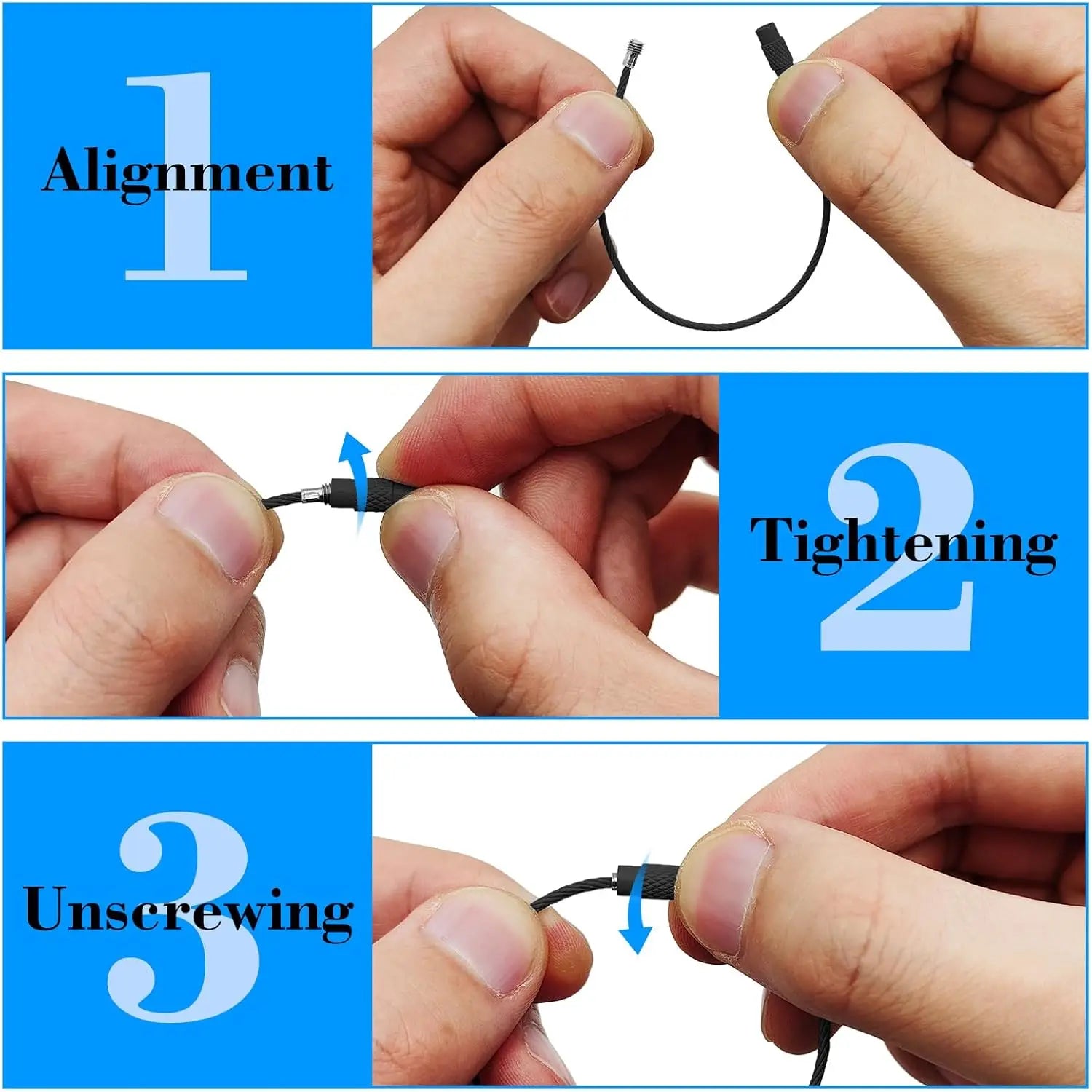 5/15/25/40Pcs Extendable Wire Keychain Cable Large Keyrings Luggage Tags Loops Holder ID Tag Keeper for DIY Key Ring Crafts Gift Aurexia off