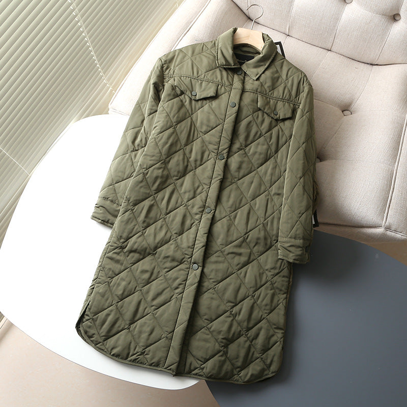 Slim Over-the-Knee Long Padded Jacket Aurexia off