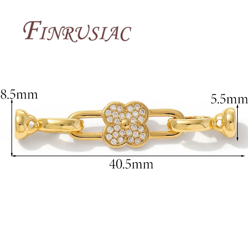 18K Gold Plated Connectors Clasps For Pearl,Bracelet Clasp For Jewelry Making,Necklace Clasp DIY Beading Accessories,Fittings Aurexia off