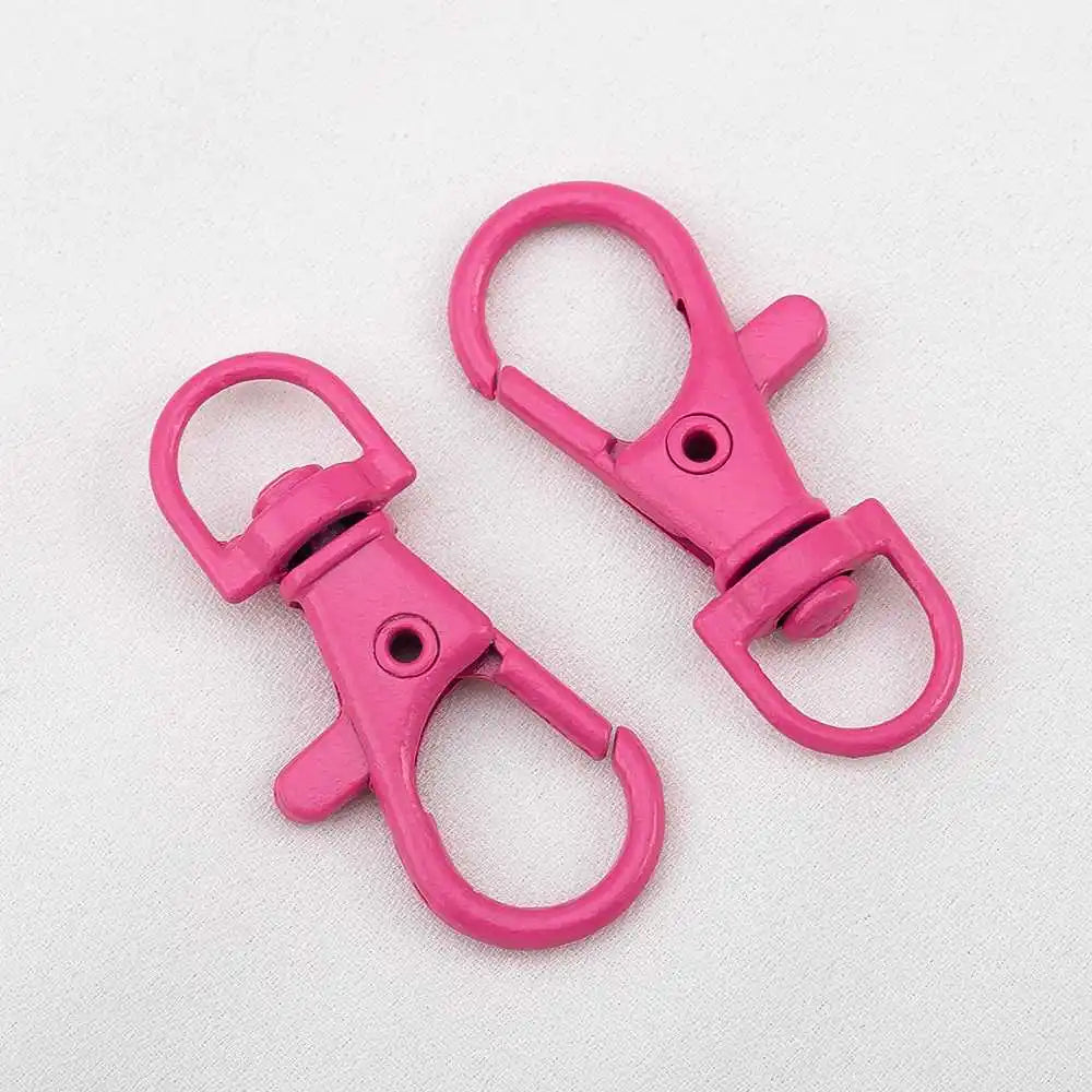 10pcs Colored Alloy Painted Fish Mouth Spring Clasps Lobster Claw Hook Connectors for Keychain DIY Jewelry Making Accessories Aurexia off