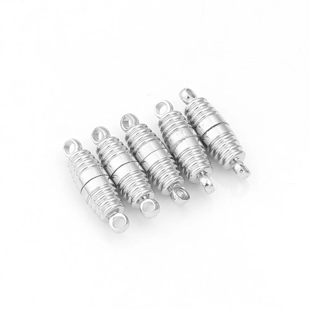 5pcs/lot Strong Magnetic Clasps Copper Plated Magnet End Clasp Connectors For Jewelry Making DIY Leather Cord Bracelets Necklace Aurexia off