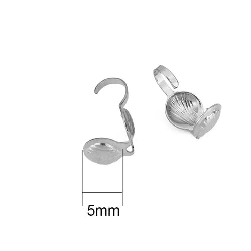 20pcs Never Fade PVD Stainless Steel Necklace Connectors Crimp Beads End Clasps Hooks Beading Supplies Jewelry Bracelet Making Aurexia off