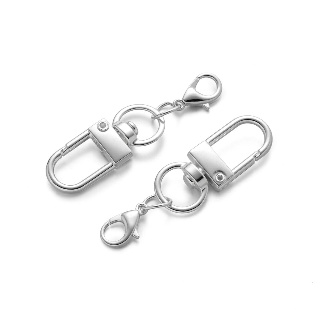 5/10Pcs Alloy Snap Lobster Clasp Hooks with Lobster Clasps Connectors Findings for DIY Key Chain Bags Pendants Supplies Aurexia off