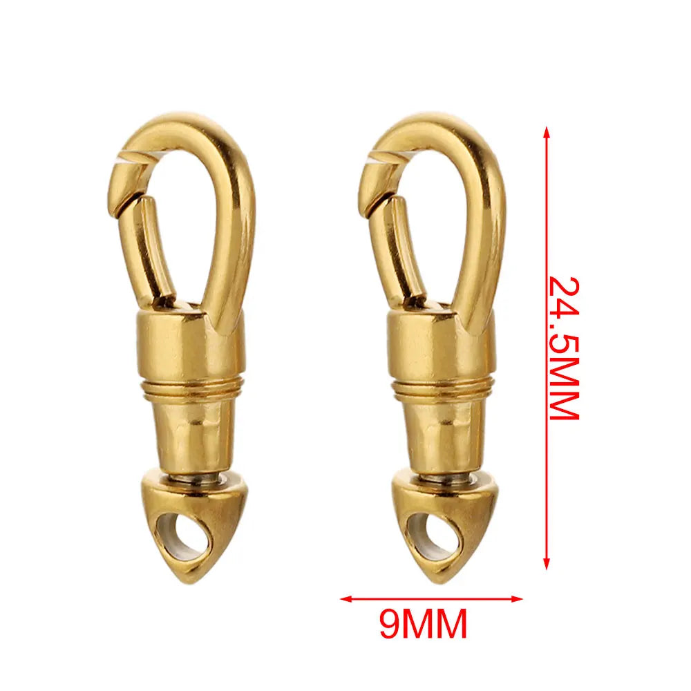 2pcs/lot Stainless Steel Bag Key Chain Hook Clasps Lobster Clasp Hooks Connectors for DIY Jewelry Making Supplies Accessories Aurexia off