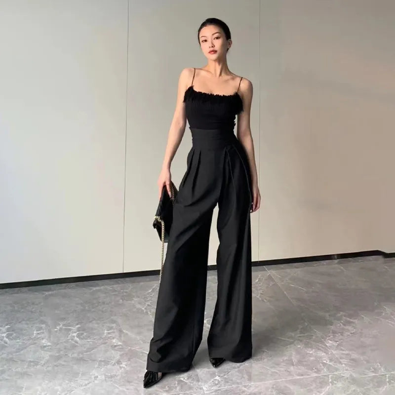 Fashion Drooping Wide-Leg Pants Aurexia off