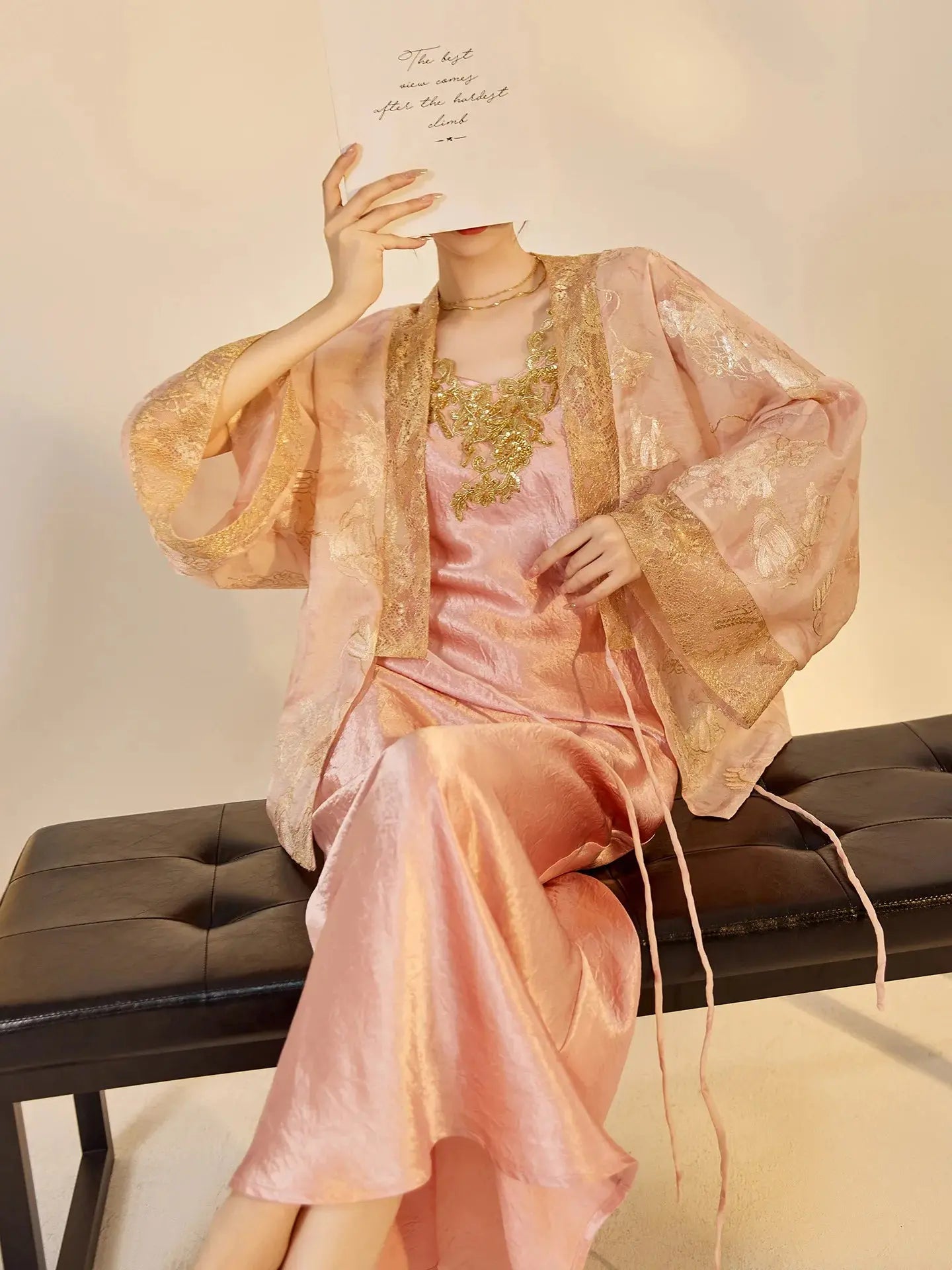New Chinese Style Fashion Embroidered Jacket Women's Loose Cardigan Top Long Sleeve Cardigan Cheongsam Coat Outerwear Aurexia off