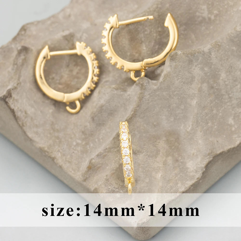 GUFEATHER,6pcs/lot,MG23,jewelry accessories,PVD,18k gold rhodium plated,copper,zircons,charms,clasp hooks,jewelry making Aurexia off