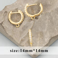 GUFEATHER,6pcs/lot,MG23,jewelry accessories,PVD,18k gold rhodium plated,copper,zircons,charms,clasp hooks,jewelry making Aurexia off