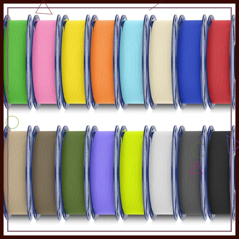16 Color PLA Matte Filament Bundle, 1.75mm 3D Printer Filament, 250g Mini Spools, 16 Pack Aurexia off