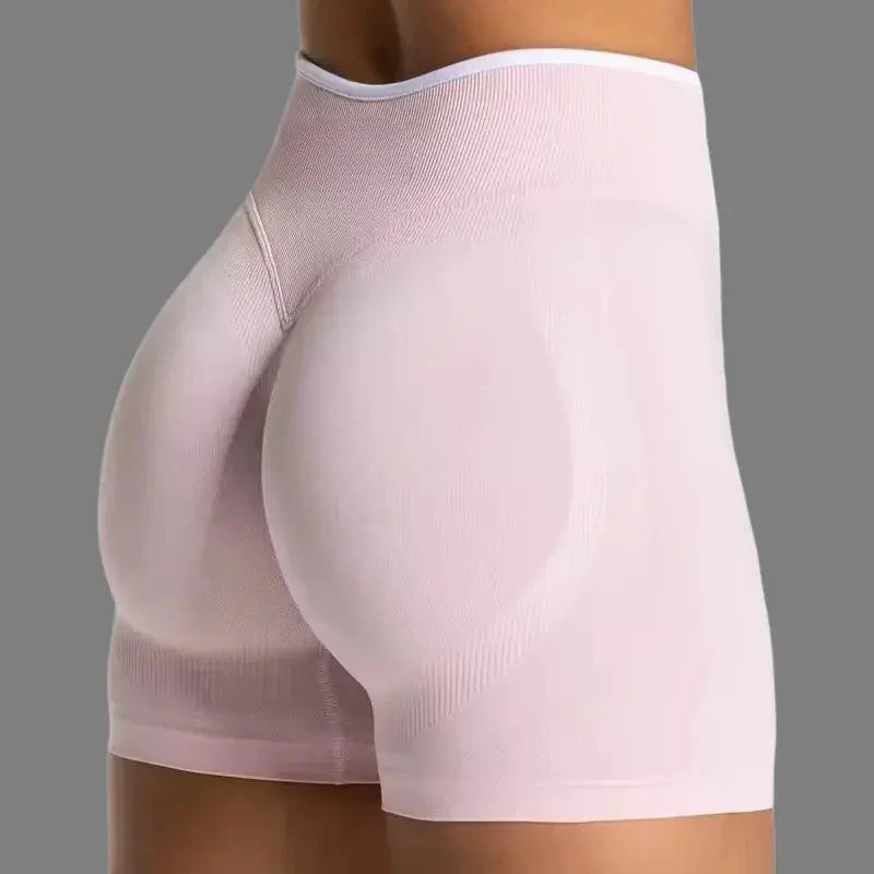 Women's Color Block Yoga Shorts - Butt-lifting, Breathable, High-elasticity, Gym Workout & Running Shorts Aurexia off