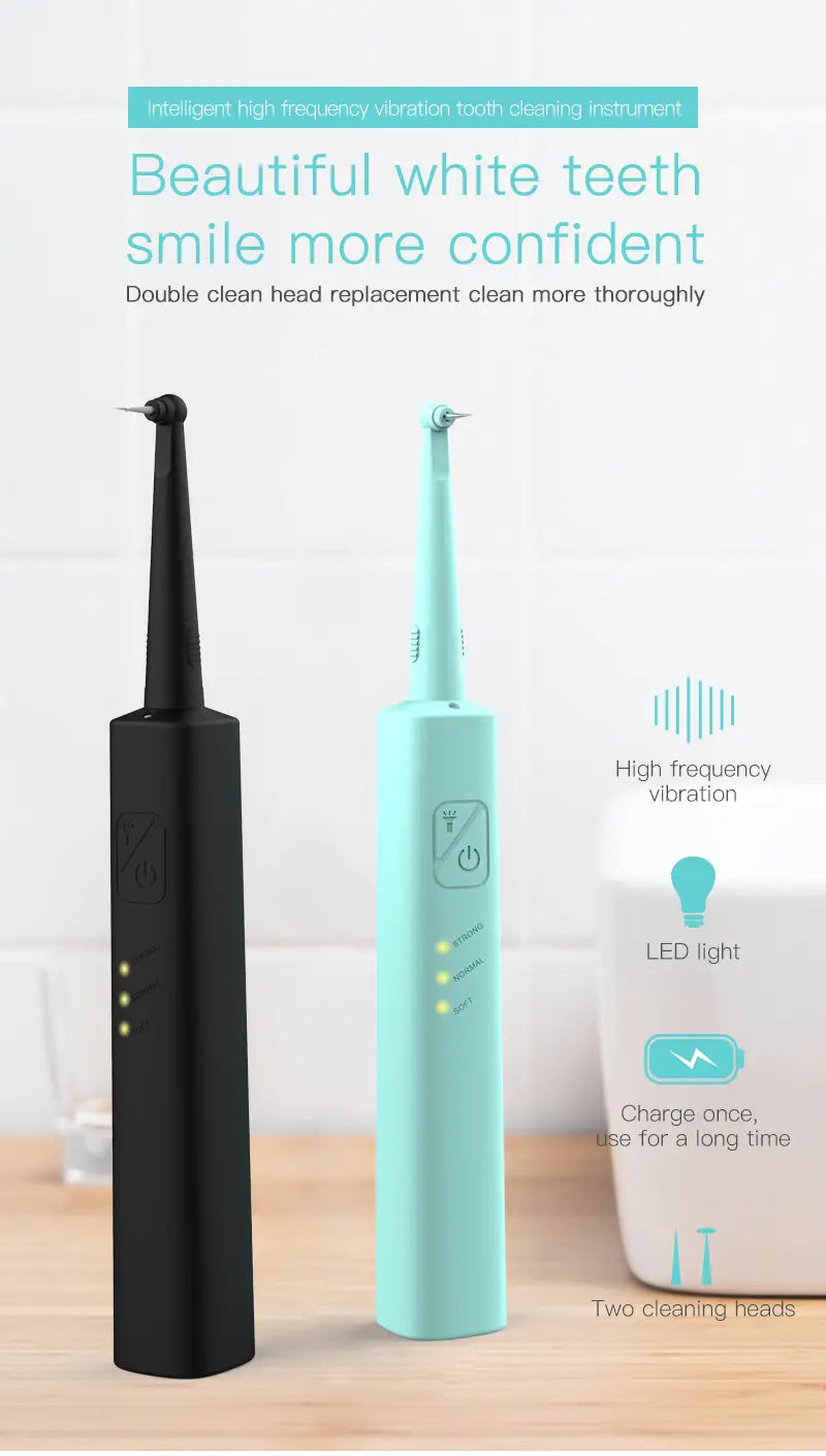 LED Smart Tooth Cleaner with Dual Heads & Multi-Modes Aurexia off