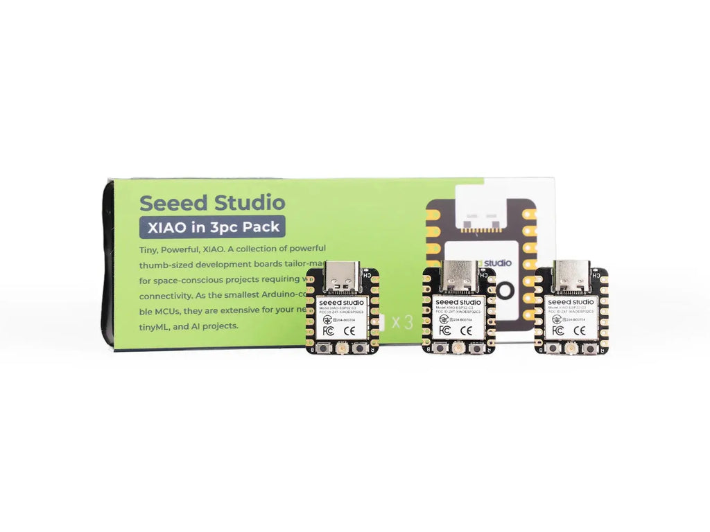 3PCS Pack XIAO ESP32C3 Mini Development Board ESP32 C3 Dev Module WiFi BlE5.0 RISC-V for Arduino IDE, MicroPython, CircuitPython Aurexia off