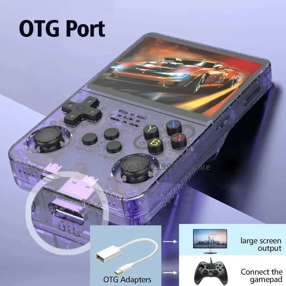 128G R36S Retro Handheld Video Game Console Linux System 3.5 Inch IPS Screen R35s Pro Portable Pocket Video Player 64GB Games Aurexia off