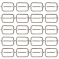 40/70/100 Pcs 25MM 3 Way Sliding Buckles, Adjustable Metal Webbing Buckle for Backpacks, Dog Collars, Purses and Bag Making Aurexia off