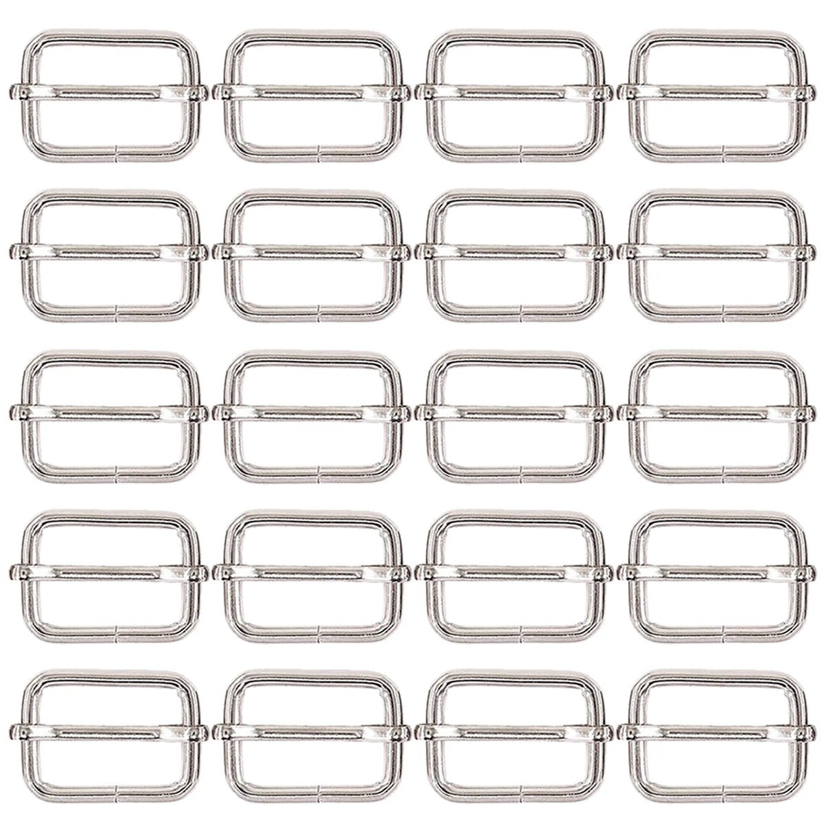40/70/100 Pcs 25MM 3 Way Sliding Buckles, Adjustable Metal Webbing Buckle for Backpacks, Dog Collars, Purses and Bag Making Aurexia off