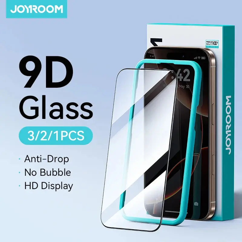 Joyroom 3/2/1PCS HD Glass For iPhone 17 16 15 Pro Max Screen Protector Full Screen Tempered Glass Protection For iPhone 17 16 15 Aurexia off