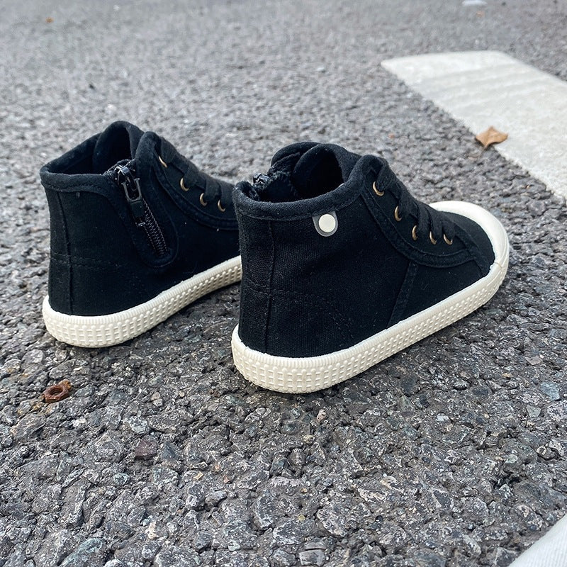 Autumn Winter Trendy High-Top Canvas Shoes for Boys Aurexia off