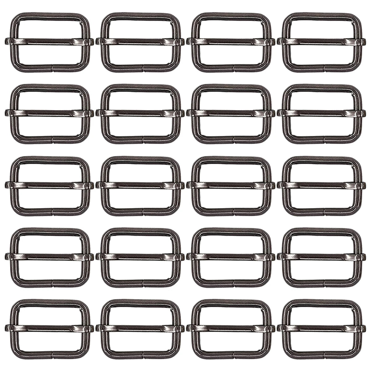 40/70/100 Pcs 25MM 3 Way Sliding Buckles, Adjustable Metal Webbing Buckle for Backpacks, Dog Collars, Purses and Bag Making Aurexia off