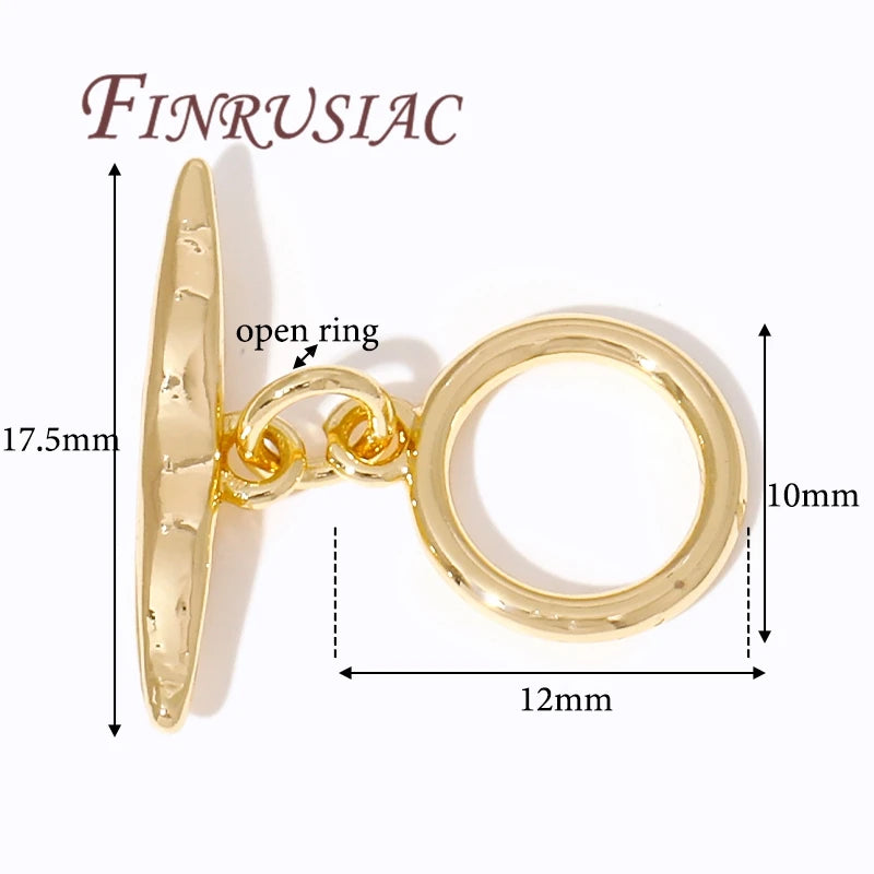 18K Gold Plated OT Toggle Clasp For Jewelry,Bracelets Clasps Connectors,DIY Accessories,Necklace Clasp Findings Aurexia off
