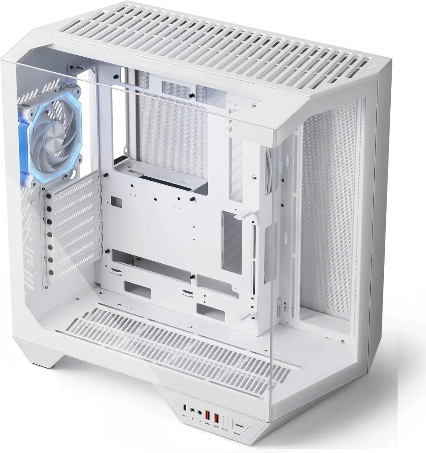 Full-Tower ATX Gaming PC Case with Back Plug-in Motherboard,Supports Up to 2 x 360mm Radiators and RTX 40 Compatibility Aurexia off