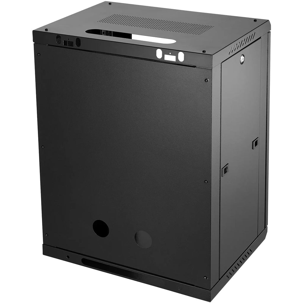 15U Wall Mount Network Server Rack Cabinet Enclosure 18Glass Door Lock Aurexia off