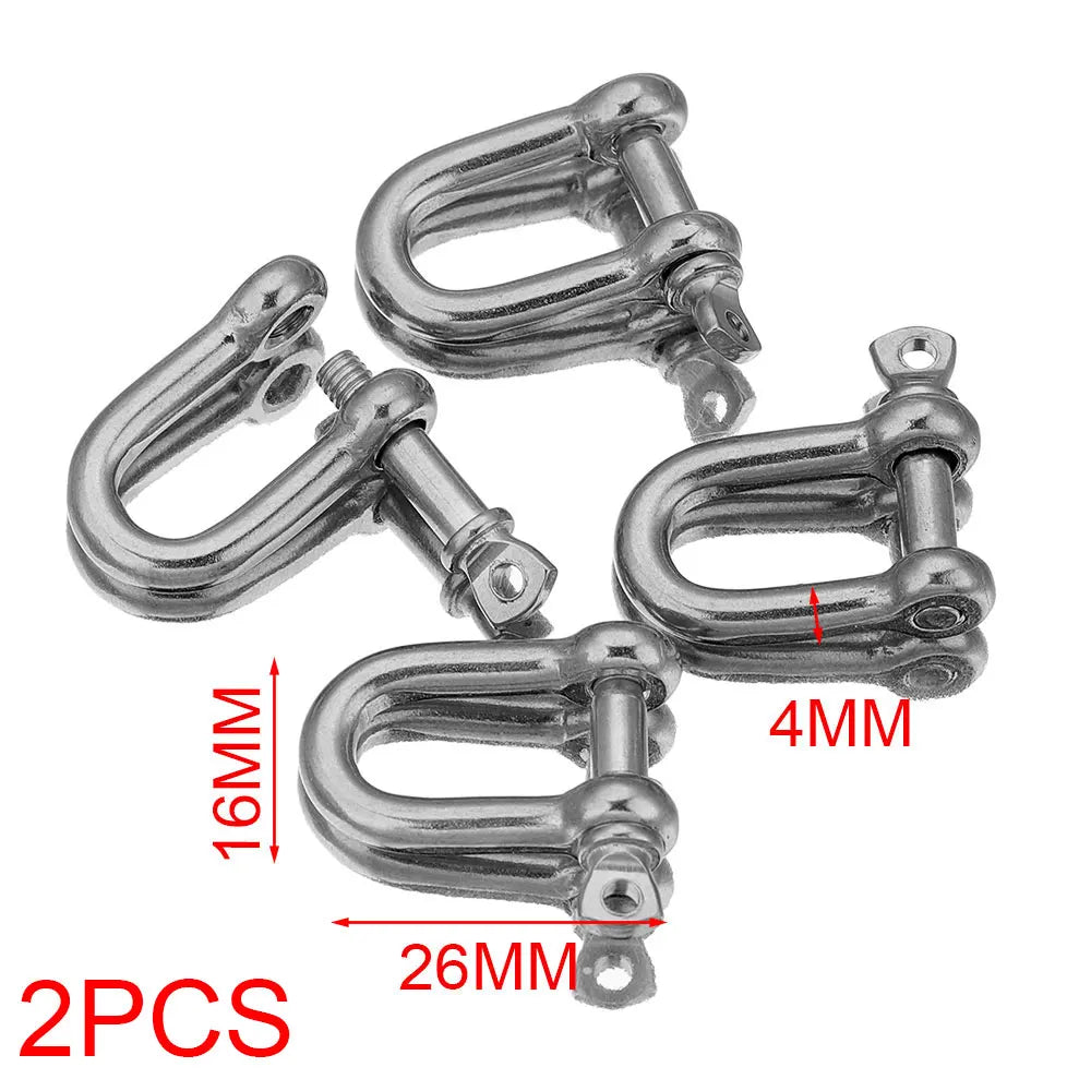 2pcs Stainless Steel Clasps Gold U Shape Screw Shackles Clasp Hook Parts Connectors Bag Necklace for DIY Jewelry Making Supplies Aurexia off