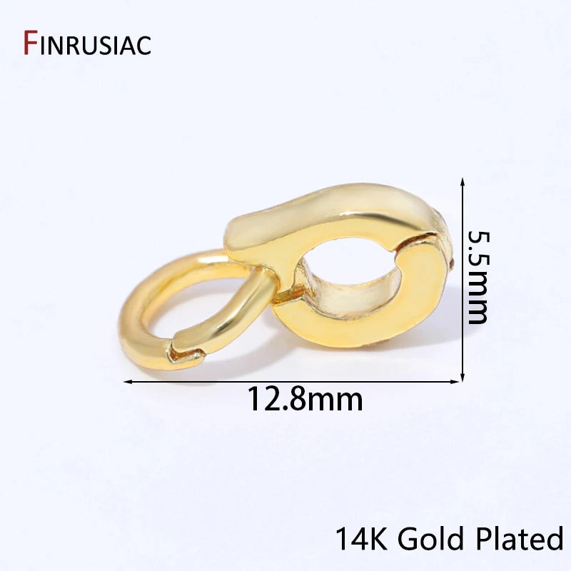 14K Gold Plated Brass Enhancer Pendant Bails Connector for Jewelry Making,Bail for Jewelry,DIY Necklace Bracelet Making Supplies Aurexia off
