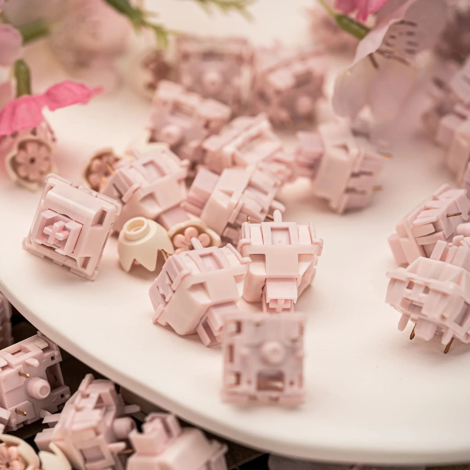 HUANO Sakura Switch 35GF 5pin Linear Mechanical Keyboard Game Office Custom DIY Switches PC 23.5mm Japan Imports Spring Hot Swap Aurexia off