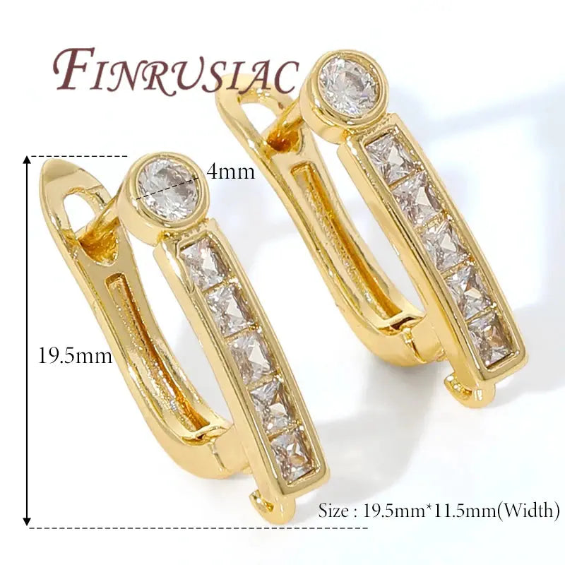 18K Gold Plated,Anti-Allergy Earring Hook Clasps,Supplies For Jewelry,Fasteners Earwires,Earrings Fixtures Accessories Aurexia off