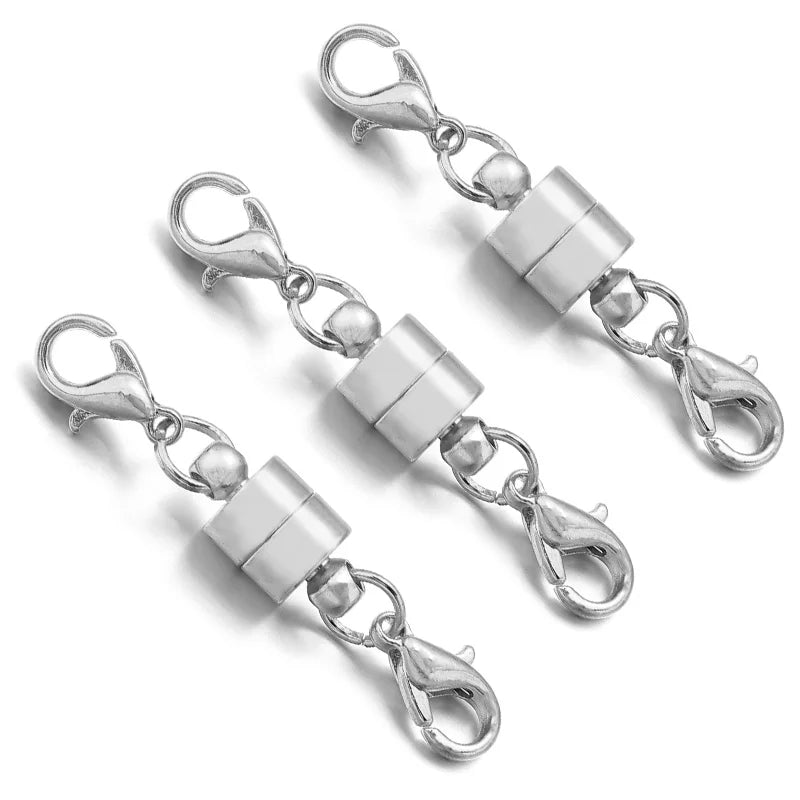 5Sets/Lot Magnetic Clasps With Lobster Clasps For Jewelry Making DIY Bracelet Necklace Magnet Clasp Connector Buckle Fasteners Aurexia off