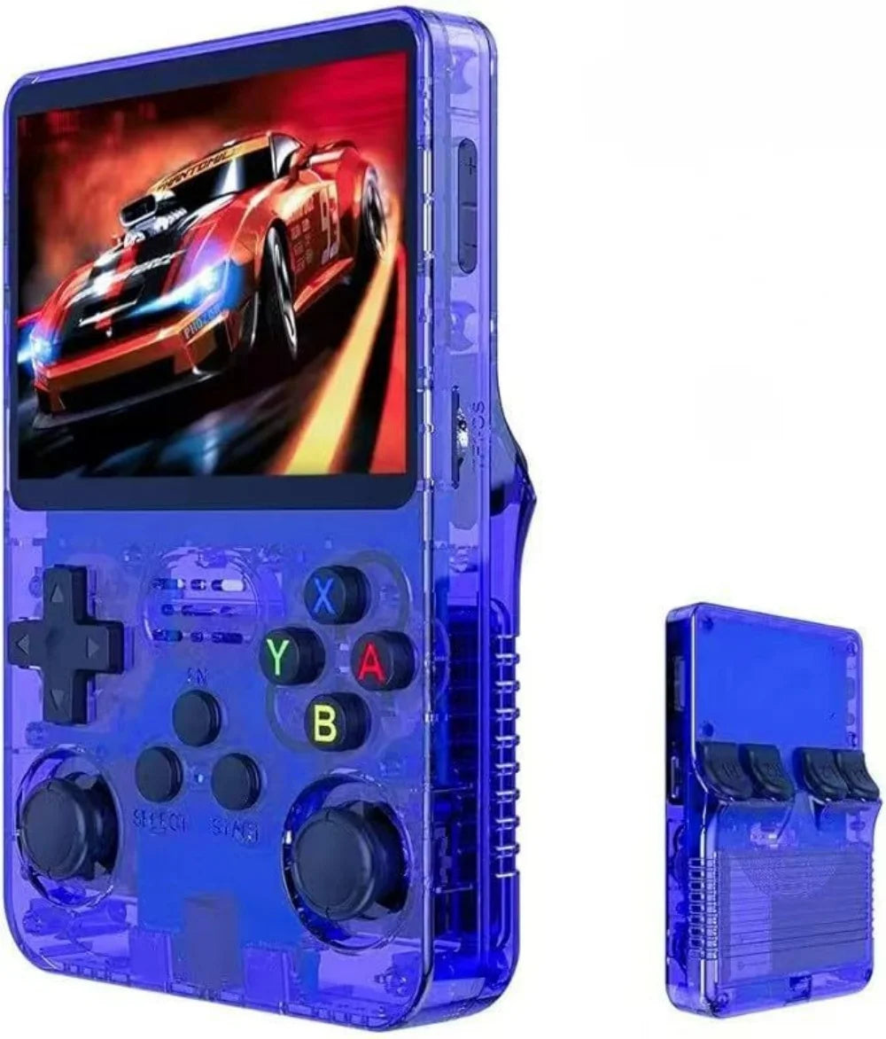 Portable R36S Handheld Game Player 3.5 Inch IPS Display 128GB Linux System Preloaded Retro Games Pocket Console