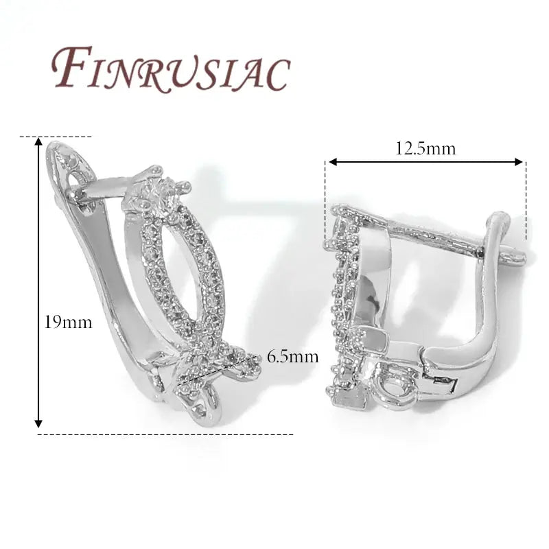 18K Gold Plated,Anti-Allergy Earring Hook Clasps,Supplies For Jewelry,Fasteners Earwires,Earrings Fixtures Accessories Aurexia off