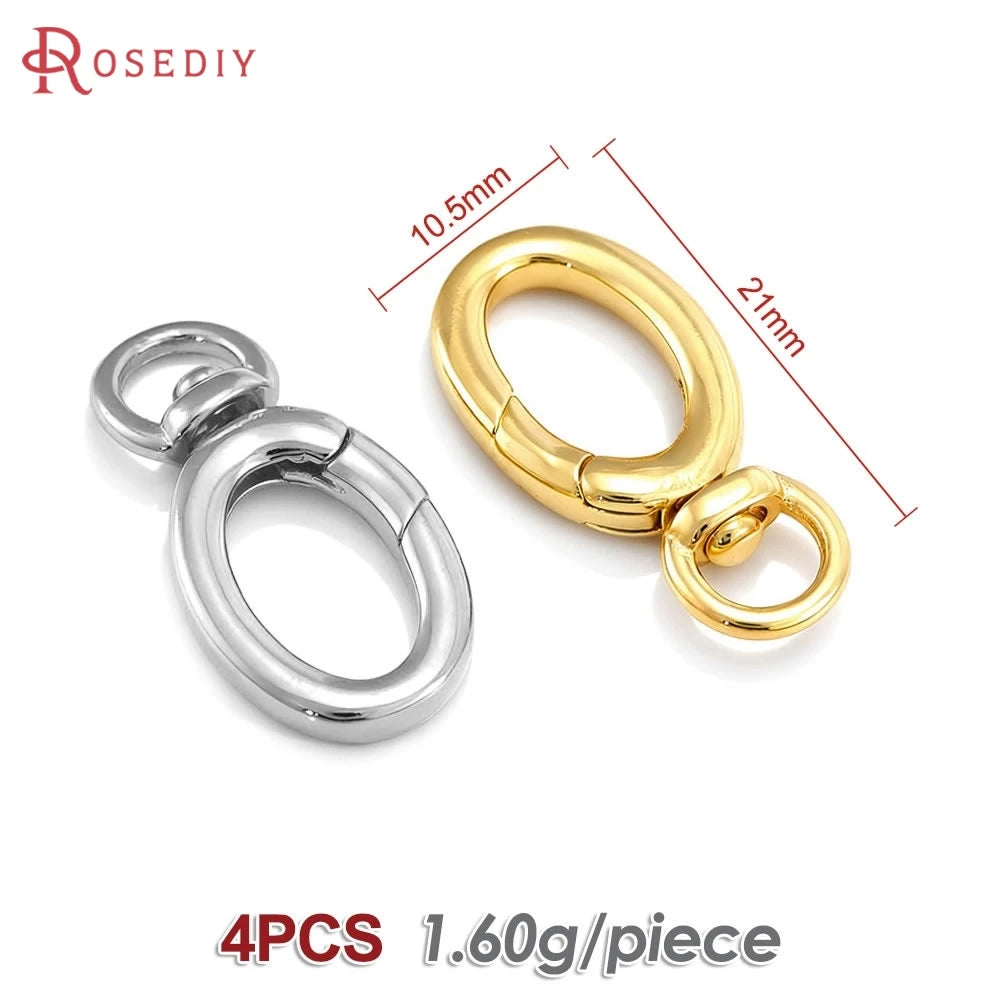 18K Gold Color Brass Rotatable Lobster Clasps Connect Clasps Jewelry Necklaces Bracelets Making Diy Findings Accessories Aurexia off