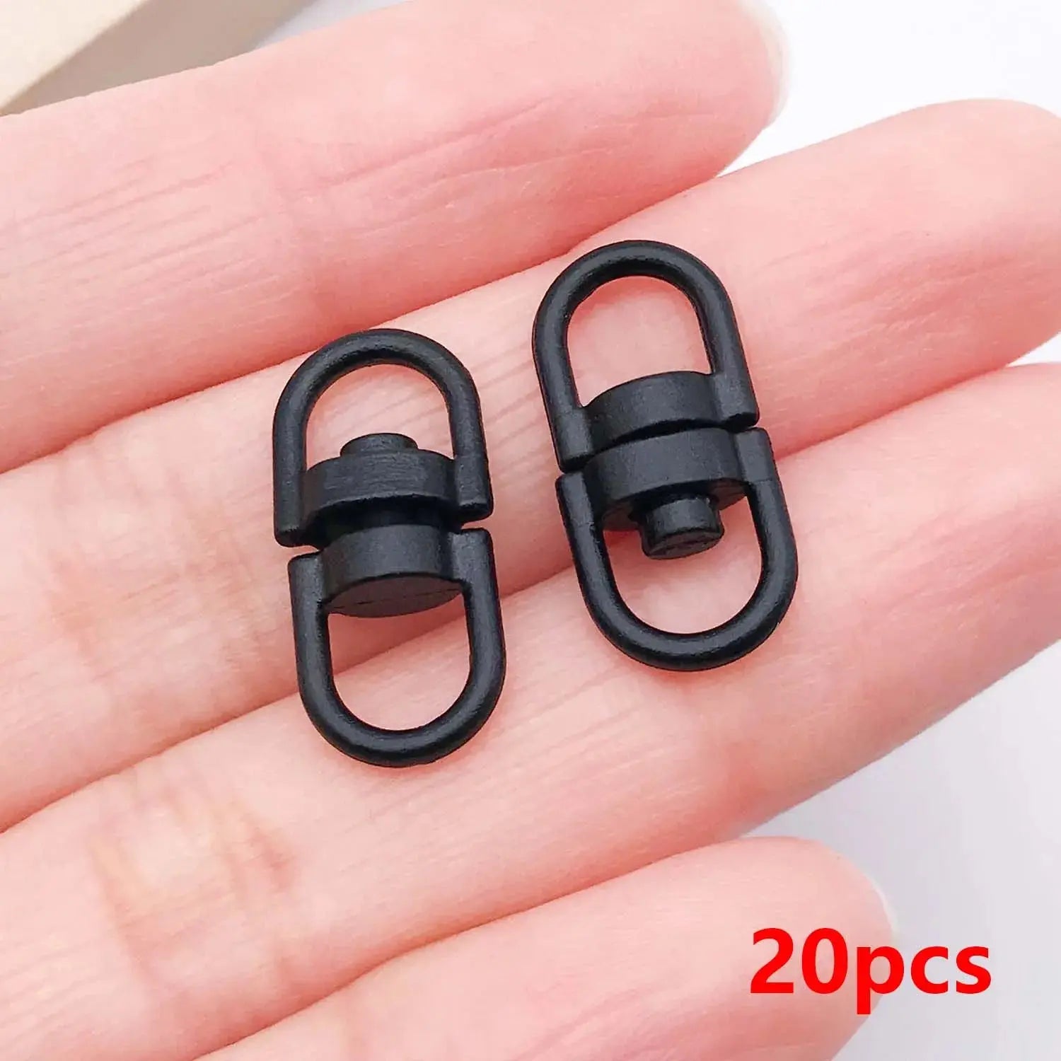 20pcs Metal Rotate Buckle Key Rings Swivel Dog Buckle Holder Connectors for DIY Keychain Jewelry Making Accessories Aurexia off