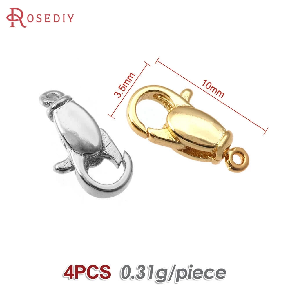 18K Gold Color Brass Rotatable Lobster Clasps Connect Clasps Jewelry Necklaces Bracelets Making Diy Findings Accessories Aurexia off