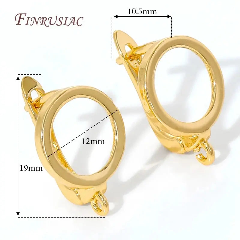 18K Gold Plated,Anti-Allergy Earring Hook Clasps,Supplies For Jewelry,Fasteners Earwires,Earrings Fixtures Accessories Aurexia off
