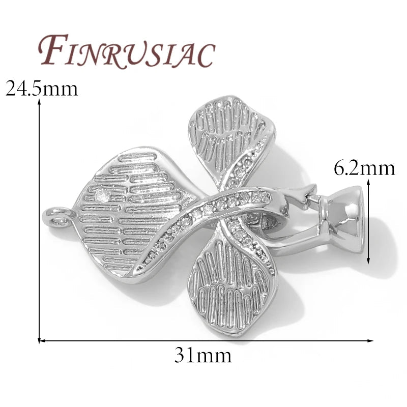 18K Gold Plated Connectors Clasps For Pearl,Bracelet Clasp For Jewelry Making,Necklace Clasp DIY Beading Accessories,Fittings Aurexia off