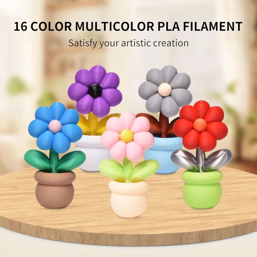 PLA+ Filament 16 Colors Bundle 1.75mm 200g Spools, Dimensional Accuracy +/- 0.02mm Aurexia off