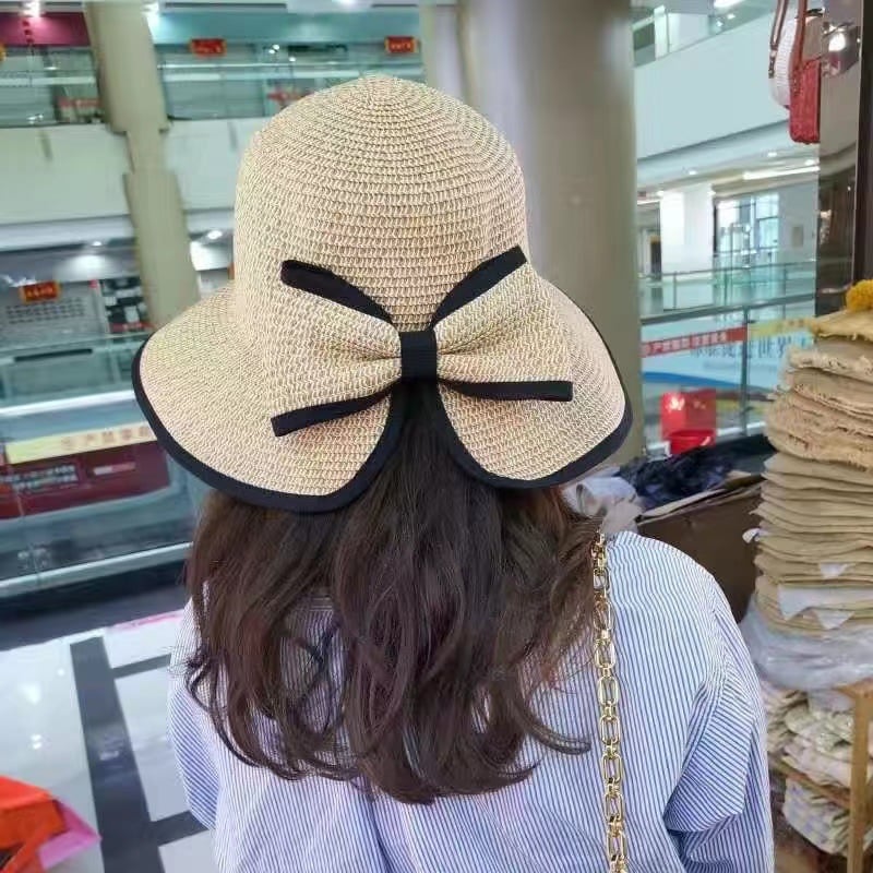 Woven Butterfly Straw Hat - Summer Thin Style Aurexia off