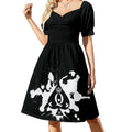 Queen Of Spade Bohemian Sleeveless Dress Multi-Print Beach Vacation Party Dress Queen Of Spade Feeling Lucky Having Fun Women's Aurexia off
