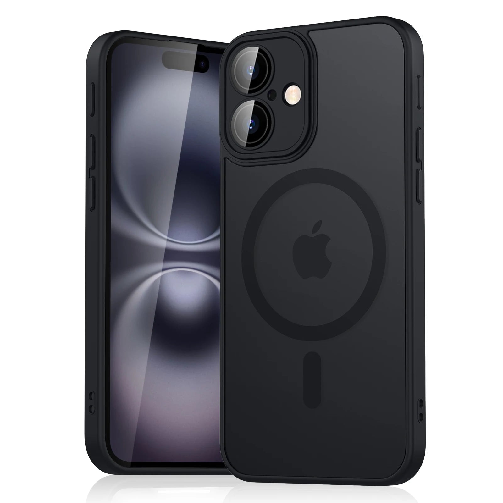 Luxury Magnetic Matte Translucent Armor Shockproof Case For iPhone 11/ 12 13 14 15 16 For Magsafe Wireless Charge Cover Aurexia off