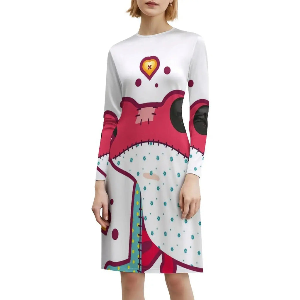 Ragdoll Frog Bohemian Sleeveless Dress Multi-Print Beach Vacation Party Dress Ragdoll Doll Festive Season Toys Women's Clothing Aurexia off