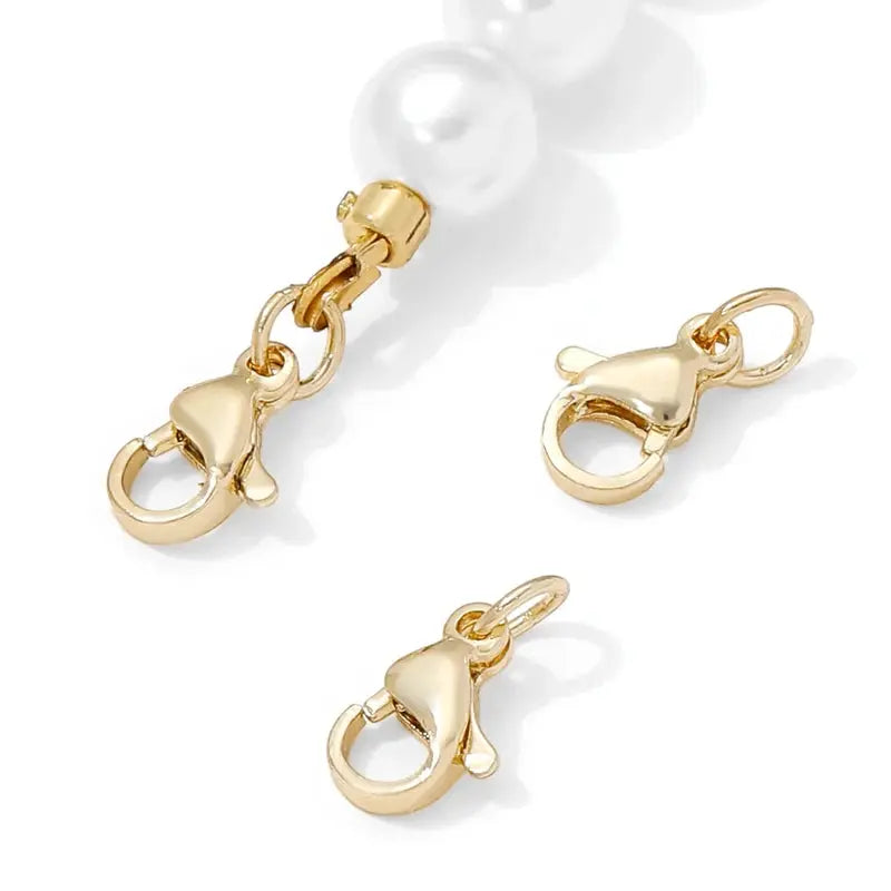 Stainless Steel Gold Plated 10mm Lobster Clasps,Locks For Jewelry Connectors DIY Bracelets Making Accessories,Clasps For Jewelry Aurexia off
