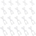 80Pcs 4 Sizes Covered Sewing Hooks and Eye Closure White Sewing Hidden Hook for Clothing Bra Thick Leather deep Pile Fabrics Aurexia off