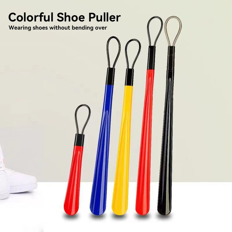 1 pc Extra long flexible plastic shoe horns do not require bending durable shoe spoons for pregnant women wearing shoe assistants