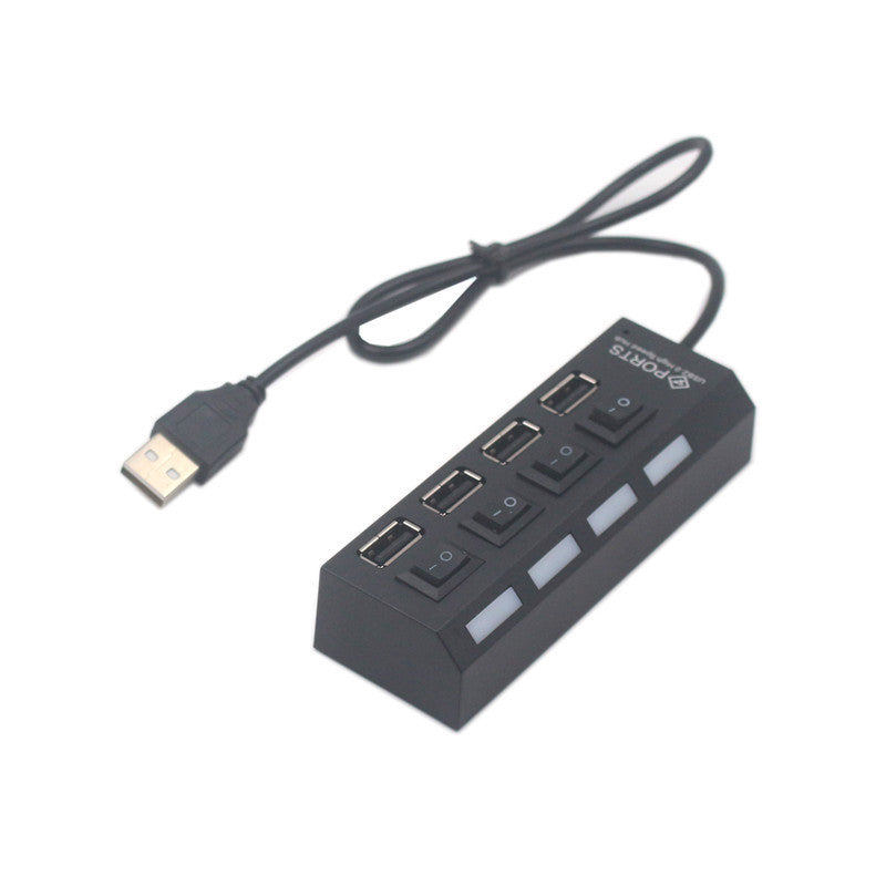 QuadPort USB Hub with Switches Aurexia off