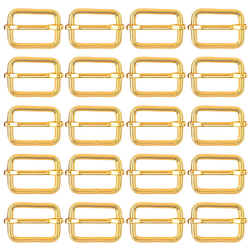 40/70/100 Pcs 25MM 3 Way Sliding Buckles, Adjustable Metal Webbing Buckle for Backpacks, Dog Collars, Purses and Bag Making Aurexia off